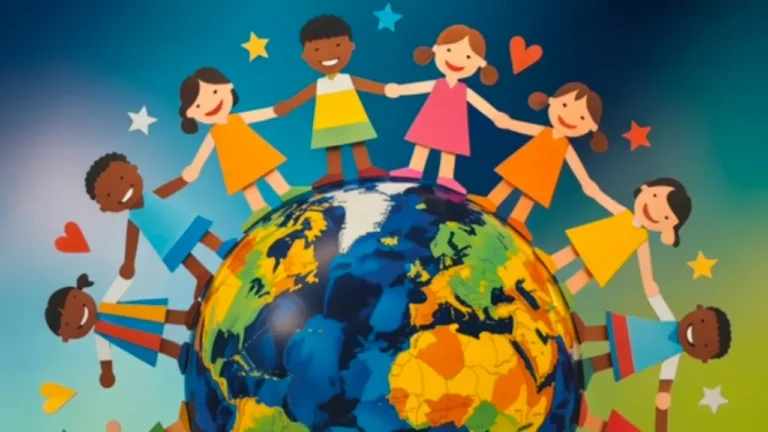 Paper cut-out figures circling a globe with stars and hearts. Big outlined text says: Multicultural Children and SEL — www.culturalsel.com. Featured image