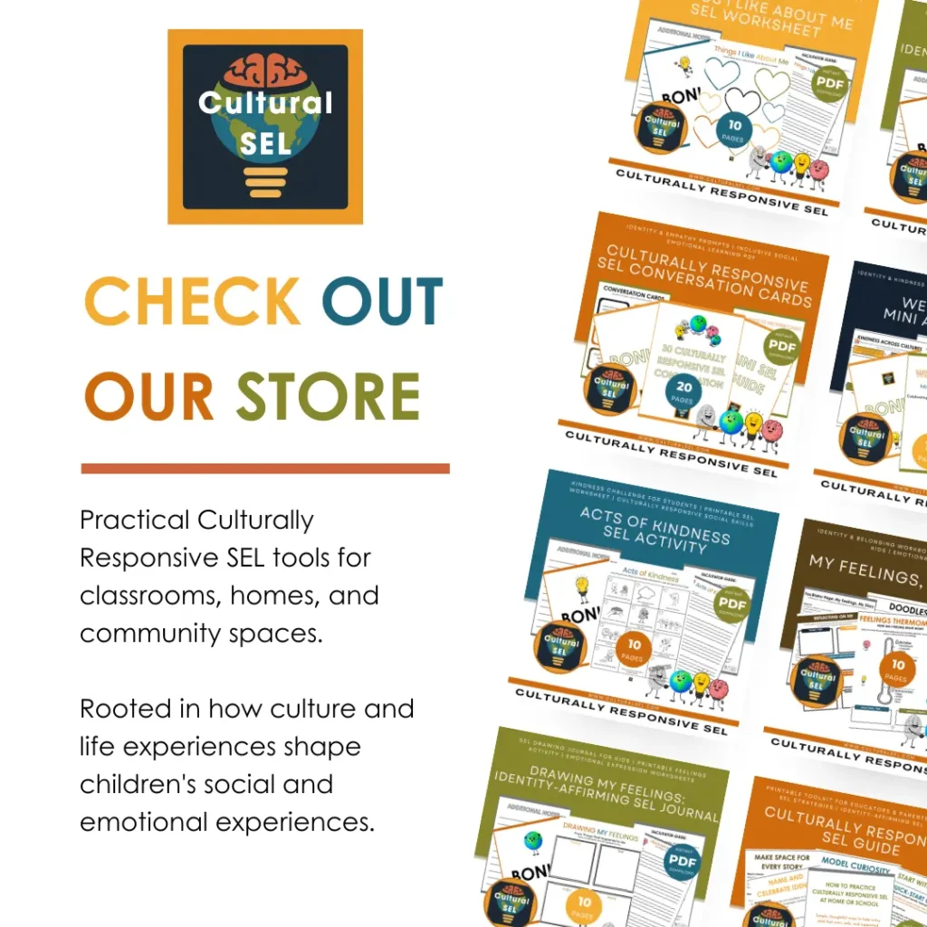 Check out our cultural sel store culturally responsive social emotional learning and trauma-informed, trauma aware resources